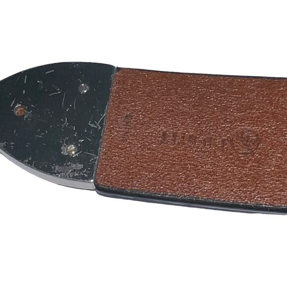 3-D Rhinestone Hand Tooled Hand Painted Leather Belt Bling Buckle Retro 38 main image 15